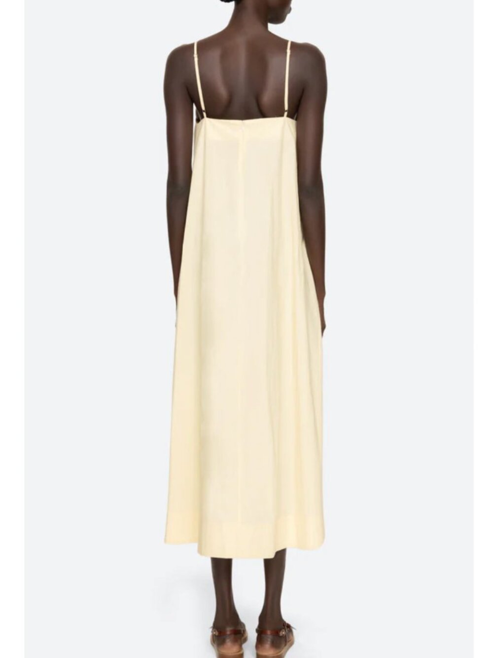 Sea New York Lisette Midi Dress US6 Light Yellow - Picture 3 of 8